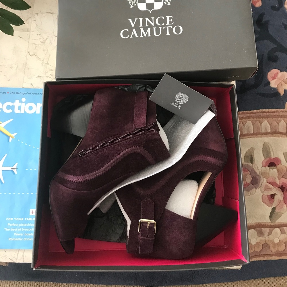 Vince Camuto NEW NIB Suede Leather Shoes/Shooties Sz 9.5M - Picture 5 of 8